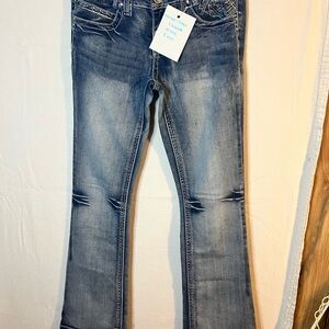 Amethyst Jeans Light Blue Flare Denim